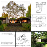 【Famous Architecture Project】Schindler House-Rudolf Schindler-Architectural CAD Drawings - Architecture Autocad Blocks,CAD Details,CAD Drawings,3D Models,PSD,Vector,Sketchup Download