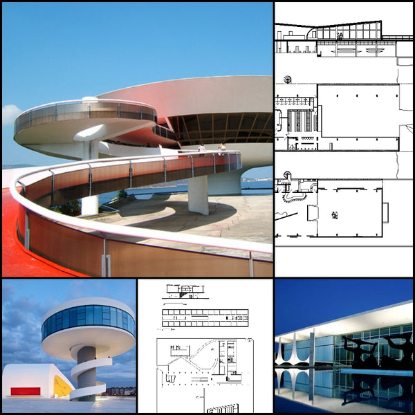 【World Famous Architecture CAD Drawings】 Oscar Niemeyer-Architectural Works - Architecture Autocad Blocks,CAD Details,CAD Drawings,3D Models,PSD,Vector,Sketchup Download