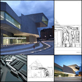 【World Famous Architecture CAD Drawings】MAXXI Museum -Zaha Hadid Architecture Project - Architecture Autocad Blocks,CAD Details,CAD Drawings,3D Models,PSD,Vector,Sketchup Download