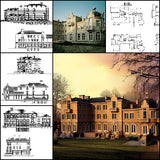 ★【Villa CAD Design,Details Project V.8-French Fontainebleau Style】Chateau,Manor,Mansion,Villa@Autocad Blocks,Drawings,CAD Details,Elevation - Architecture Autocad Blocks,CAD Details,CAD Drawings,3D Models,PSD,Vector,Sketchup Download