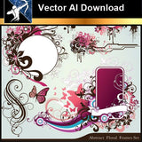 ★Vector Download AI-Floral Design Elements Vector V.4 - Architecture Autocad Blocks,CAD Details,CAD Drawings,3D Models,PSD,Vector,Sketchup Download