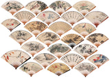 ★★Chinese Painting "Folding Fans" PNG + JPG Images, Vintage Clipart ,Digital Download Art for Invitations, Scrapbook, Prints,Crafts..