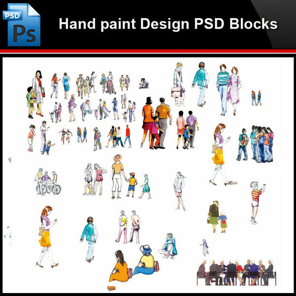 ★Photoshop PSD Blocks-Landscape Design PSD Blocks-Hand painted PSD Blocks V3 - Architecture Autocad Blocks,CAD Details,CAD Drawings,3D Models,PSD,Vector,Sketchup Download