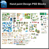 ★Photoshop PSD Blocks-Landscape Design PSD Blocks-Hand painted PSD Blocks V27 - Architecture Autocad Blocks,CAD Details,CAD Drawings,3D Models,PSD,Vector,Sketchup Download