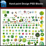 ★Photoshop PSD Blocks-Landscape Design PSD Blocks-Hand painted PSD Blocks V28 - Architecture Autocad Blocks,CAD Details,CAD Drawings,3D Models,PSD,Vector,Sketchup Download