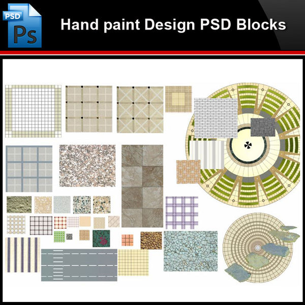 ★Photoshop PSD Blocks-Landscape Design PSD Blocks-Hand painted PSD Blocks V33 - Architecture Autocad Blocks,CAD Details,CAD Drawings,3D Models,PSD,Vector,Sketchup Download
