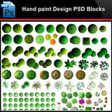★Photoshop PSD Blocks-Landscape Design PSD Blocks-Hand painted PSD Blocks V36 - Architecture Autocad Blocks,CAD Details,CAD Drawings,3D Models,PSD,Vector,Sketchup Download