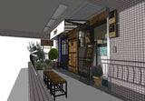 💎【Sketchup Architecture 3D Projects】5 Types of Japanese restaurant Sketchup 3D Models - Architecture Autocad Blocks,CAD Details,CAD Drawings,3D Models,PSD,Vector,Sketchup Download