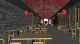 💎【Sketchup Architecture 3D Projects】5 Types of Japanese restaurant Sketchup 3D Models - Architecture Autocad Blocks,CAD Details,CAD Drawings,3D Models,PSD,Vector,Sketchup Download