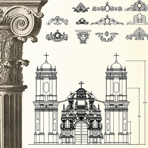 ★Architecture Decorative CAD Blocks V.14-☆Architectural Decorative Elements - Architecture Autocad Blocks,CAD Details,CAD Drawings,3D Models,PSD,Vector,Sketchup Download