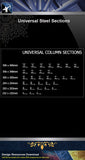 【Free Steel Structure Details】Universal Steel Sections 2 - Architecture Autocad Blocks,CAD Details,CAD Drawings,3D Models,PSD,Vector,Sketchup Download