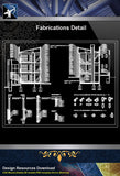 【Architecture Details】Fabrications Detail - Architecture Autocad Blocks,CAD Details,CAD Drawings,3D Models,PSD,Vector,Sketchup Download