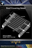 【Roof Details】Free Roof Covering Detail - Architecture Autocad Blocks,CAD Details,CAD Drawings,3D Models,PSD,Vector,Sketchup Download