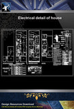 【Electrical Details】Electrical detail of house - Architecture Autocad Blocks,CAD Details,CAD Drawings,3D Models,PSD,Vector,Sketchup Download