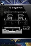 【Bridge Details】RC Bridge - Architecture Autocad Blocks,CAD Details,CAD Drawings,3D Models,PSD,Vector,Sketchup Download
