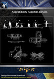 【Free Accessibility Facilities Details】Accessibility Facilities CAD Details 1 - Architecture Autocad Blocks,CAD Details,CAD Drawings,3D Models,PSD,Vector,Sketchup Download