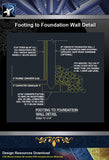 【Free Foundation Details】Footing to Foundation Wall Detail - Architecture Autocad Blocks,CAD Details,CAD Drawings,3D Models,PSD,Vector,Sketchup Download
