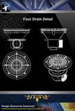 【Sanitations Details】Pool Drain detail - Architecture Autocad Blocks,CAD Details,CAD Drawings,3D Models,PSD,Vector,Sketchup Download