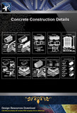 【Concrete Details】Different types of masonry work design drawing - Architecture Autocad Blocks,CAD Details,CAD Drawings,3D Models,PSD,Vector,Sketchup Download