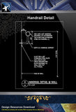 【Free Handrail Details】Handrail Detail - Architecture Autocad Blocks,CAD Details,CAD Drawings,3D Models,PSD,Vector,Sketchup Download