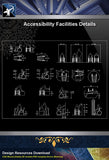 【Free Accessibility Facilities Details】Accessibility Facilities CAD Details 3 - Architecture Autocad Blocks,CAD Details,CAD Drawings,3D Models,PSD,Vector,Sketchup Download
