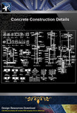 【Concrete Details】Concrete Construction Details - Architecture Autocad Blocks,CAD Details,CAD Drawings,3D Models,PSD,Vector,Sketchup Download