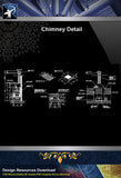 【Architecture Details】Chimney Detail - Architecture Autocad Blocks,CAD Details,CAD Drawings,3D Models,PSD,Vector,Sketchup Download