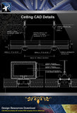 【Ceiling Details】Free Ceiling Details 2 - Architecture Autocad Blocks,CAD Details,CAD Drawings,3D Models,PSD,Vector,Sketchup Download
