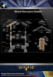 【Wood Constructure Details】Free Wood Details - Architecture Autocad Blocks,CAD Details,CAD Drawings,3D Models,PSD,Vector,Sketchup Download