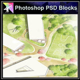 Photoshop PSD Landscape Layout Design Concept V.3 - Architecture Autocad Blocks,CAD Details,CAD Drawings,3D Models,PSD,Vector,Sketchup Download