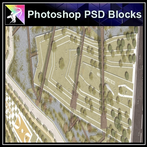 Photoshop PSD Landscape -Landscape presentation concept psd V.19 - Architecture Autocad Blocks,CAD Details,CAD Drawings,3D Models,PSD,Vector,Sketchup Download