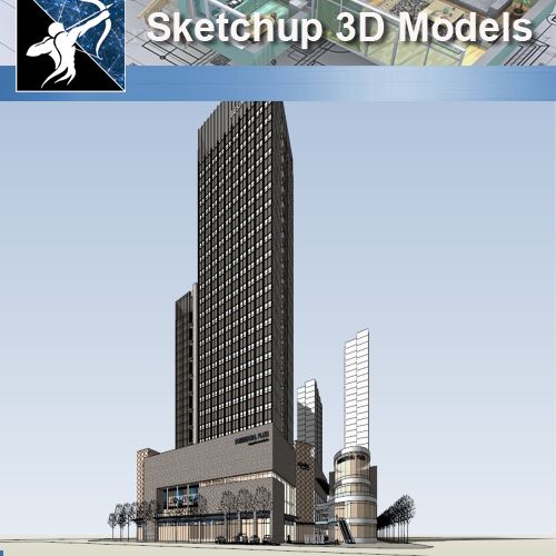 ★★Sketchup 3D Models--Big Scale Business Architecture Sketchup Models 02 - Architecture Autocad Blocks,CAD Details,CAD Drawings,3D Models,PSD,Vector,Sketchup Download