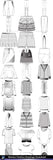 ★Women Fashion Drawings Download  V.1-Women Dresses,Tops,Skirts,Shoes Design Drawings - Architecture Autocad Blocks,CAD Details,CAD Drawings,3D Models,PSD,Vector,Sketchup Download