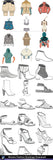 ★Women Fashion Drawings Download  V.1-Women Dresses,Tops,Skirts,Shoes Design Drawings - Architecture Autocad Blocks,CAD Details,CAD Drawings,3D Models,PSD,Vector,Sketchup Download