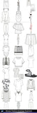 ★Women Fashion Drawings Download  V.1-Women Dresses,Tops,Skirts,Shoes Design Drawings - Architecture Autocad Blocks,CAD Details,CAD Drawings,3D Models,PSD,Vector,Sketchup Download