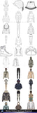 ★Women Fashion Drawings Download  V.2-Women Dresses,Tops,Skirts,Shoes Design Drawings - Architecture Autocad Blocks,CAD Details,CAD Drawings,3D Models,PSD,Vector,Sketchup Download