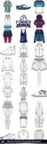 ★Women Fashion Drawings Download  V.2-Women Dresses,Tops,Skirts,Shoes Design Drawings - Architecture Autocad Blocks,CAD Details,CAD Drawings,3D Models,PSD,Vector,Sketchup Download