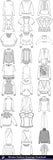★Women Fashion Drawings Download  V.2-Women Dresses,Tops,Skirts,Shoes Design Drawings - Architecture Autocad Blocks,CAD Details,CAD Drawings,3D Models,PSD,Vector,Sketchup Download