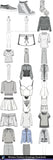★Women Fashion Drawings Download  V.6-Women Dresses,Tops,Skirts,Shoes Design Drawings - Architecture Autocad Blocks,CAD Details,CAD Drawings,3D Models,PSD,Vector,Sketchup Download