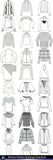 ★Women Fashion Drawings Download  V.6-Women Dresses,Tops,Skirts,Shoes Design Drawings - Architecture Autocad Blocks,CAD Details,CAD Drawings,3D Models,PSD,Vector,Sketchup Download