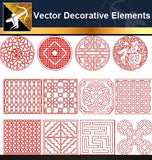 ★Vector Decoration Design Elements V.29-Download Illustration AI Vector Files - Architecture Autocad Blocks,CAD Details,CAD Drawings,3D Models,PSD,Vector,Sketchup Download