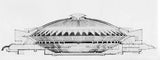 【World Famous Architecture CAD Drawings】 PalaLottomatica-Pier Luigi Nervi-Palazzo dello Sport o PalaLottomatica (PalaEUR) - Architecture Autocad Blocks,CAD Details,CAD Drawings,3D Models,PSD,Vector,Sketchup Download
