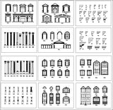 ★【Architectural Classical Element Autocad Blocks V.2】All kinds of architecture decorations CAD blocks Bundle - Architecture Autocad Blocks,CAD Details,CAD Drawings,3D Models,PSD,Vector,Sketchup Download