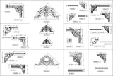 ★【Architectural Classical Element Autocad Blocks V.2】All kinds of architecture decorations CAD blocks Bundle - Architecture Autocad Blocks,CAD Details,CAD Drawings,3D Models,PSD,Vector,Sketchup Download