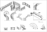 ★【Stair Autocad Blocks,details Collections】All kinds of Stair Design CAD Drawings - Architecture Autocad Blocks,CAD Details,CAD Drawings,3D Models,PSD,Vector,Sketchup Download