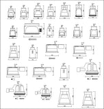 ★【Downlight Autocad Blocks】-All kinds of Lighting Autocad Blocks Collection - Architecture Autocad Blocks,CAD Details,CAD Drawings,3D Models,PSD,Vector,Sketchup Download