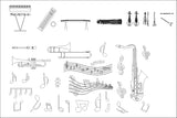 ★【Various types of musical instruments Autocad Blocks】All kinds of musical instruments CAD blocks Bundle - Architecture Autocad Blocks,CAD Details,CAD Drawings,3D Models,PSD,Vector,Sketchup Download