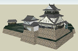 【Famous Architecture Project】Okazaki Castle Sketchup 3D model-Architectural 3D SKP model - Architecture Autocad Blocks,CAD Details,CAD Drawings,3D Models,PSD,Vector,Sketchup Download