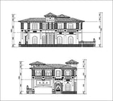 ★Modern Villa CAD Plan,Elevation Drawings Download V.2 - Architecture Autocad Blocks,CAD Details,CAD Drawings,3D Models,PSD,Vector,Sketchup Download