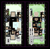 【Architecture CAD Projects】Modern Bungalows Design Plan,Villa CAD Drawings V.4 - Architecture Autocad Blocks,CAD Details,CAD Drawings,3D Models,PSD,Vector,Sketchup Download